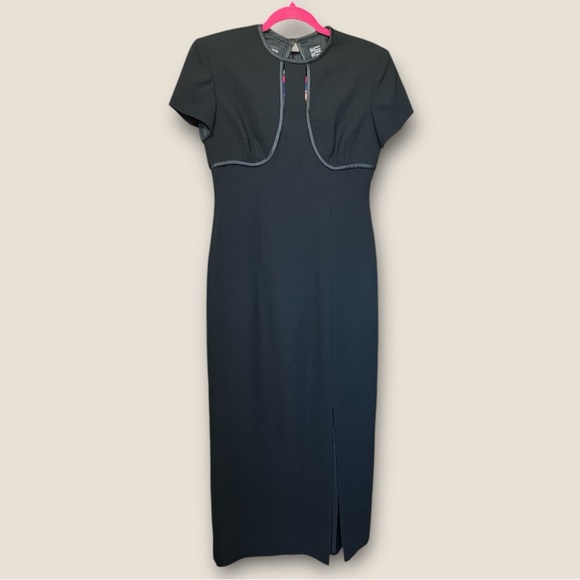 Liz Claiborne Black Maxi Dress Evening Church Funeral Event Special Occasion - Picture 4 of 10
